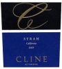 Cline Syrah 2003 Front Label