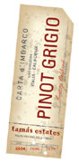 Tamas Estates Pinot Grigio 2004 Front Label