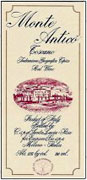 Monte Antico Rosso 2003 Front Label