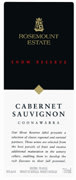 Rosemount Show Reserve Cabernet Sauvignon 2002 Front Label