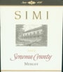 Simi Merlot 2003 Front Label