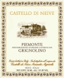Castello di Neive Grignolino 2013 Front Label