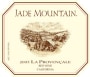 Jade Mountain La Provencale 2003 Front Label