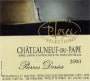 Patrick Lesec Chateauneuf-du-Pape Pierres Dorees 2003 Front Label