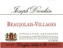 Joseph Drouhin Beaujolais Villages 2004 Front Label