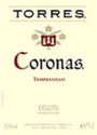Familia Torres Coronas Tempranillo 2003 Front Label