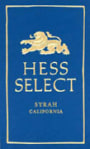 Hess Select Syrah 2003 Front Label