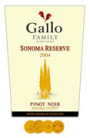 Gallo of Sonoma Pinot Noir 2004 Front Label