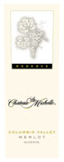 Chateau Ste. Michelle Reserve Merlot 2002 Front Label