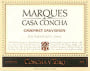Concha y Toro Marques de Casa Concha Cabernet Sauvignon 2004 Front Label