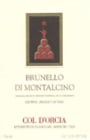 Col d'Orcia Brunello di Montalcino 2000 Front Label