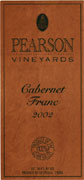 Pearson Cabernet Franc 2002 Front Label