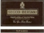 Bertani Secco-Bertani 2001 Front Label