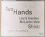 Two Hands Lily's Garden Shiraz 2004 Front Label