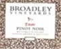 Broadley Estate Pinot Noir 2004 Front Label