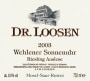 Dr. Loosen Wehlener Sonnenuhr Riesling Auslese 2003 Front Label