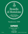 Caparzo Brunello di Montalcino 2000 Front Label