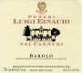 Luigi Einaudi Barolo Cannubi 2000 Front Label