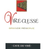 Cave de Vire Vire-Clesse Grande Reserve 2014 Front Label