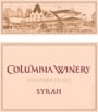 Columbia Winery Columbia Valley Syrah 2002 Front Label