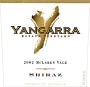 Yangarra McLaren Vale Shiraz 2002 Front Label