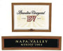 Beaulieu Vineyard Napa Valley Merlot 2003 Front Label