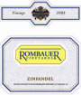 Rombauer California Zinfandel 2003 Front Label