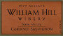 William Hill Reserve Cabernet Sauvignon 1999 Front Label