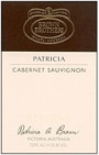 Brown Brothers Patricia Reserve Cabernet Sauvignon 2001 Front Label