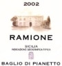 Baglio di Pianetto Ramione 2002 Front Label