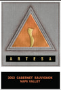 Artesa Napa Valley Cabernet Sauvignon 2002 Front Label