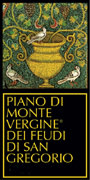 Feudi di San Gregorio Taurasi Riserva Piano di Montevergine 2004 Front Label