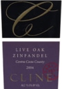 Cline Live Oak Zinfandel 2004 Front Label