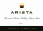 Arista Winery Mononi Vineyard Pinot Noir 2003 Front Label