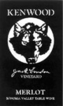 Kenwood Jack London Vineyard Merlot 2003 Front Label