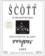 Allan Scott Marlborough Sauvignon Blanc 2005 Front Label