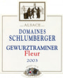Domaines Schlumberger Gewurztraminer Fleur 2003 Front Label