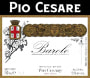 Pio Cesare Barolo 2001 Front Label