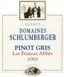 Domaines Schlumberger Les Princes Abbes Riesling 2002 Front Label
