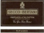 Bertani Secco-Bertani 2003 Front Label
