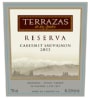 Terrazas de los Andes Reserva Cabernet Sauvignon 2003 Front Label