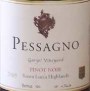 Pessagno Winery Garys' Vineyard Pinot Noir 2003 Front Label