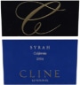 Cline Syrah 2004 Front Label