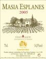 Capafons-Osso Masia Esplanes 2005 Front Label