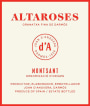Joan d'Anguera Altaroses Fina de Darmos Garnatxa 2013 Front Label