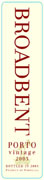 Broadbent Vintage Port 2003 Front Label