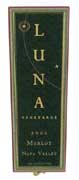 Luna Vineyards Merlot 2002 Front Label