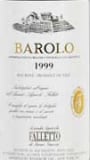 Bruno Giacosa Barolo 1999 Front Label
