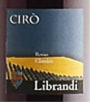 Librandi Ciro Rosso Classico Gaglioppo 2004 Front Label