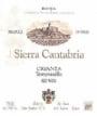 Sierra Cantabria Crianza 2002 Front Label